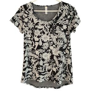 LULAROE Floral High-Low Tee